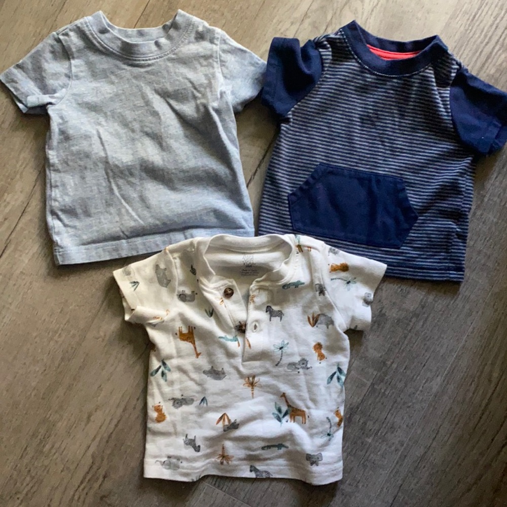 (3) Three month t-shirts